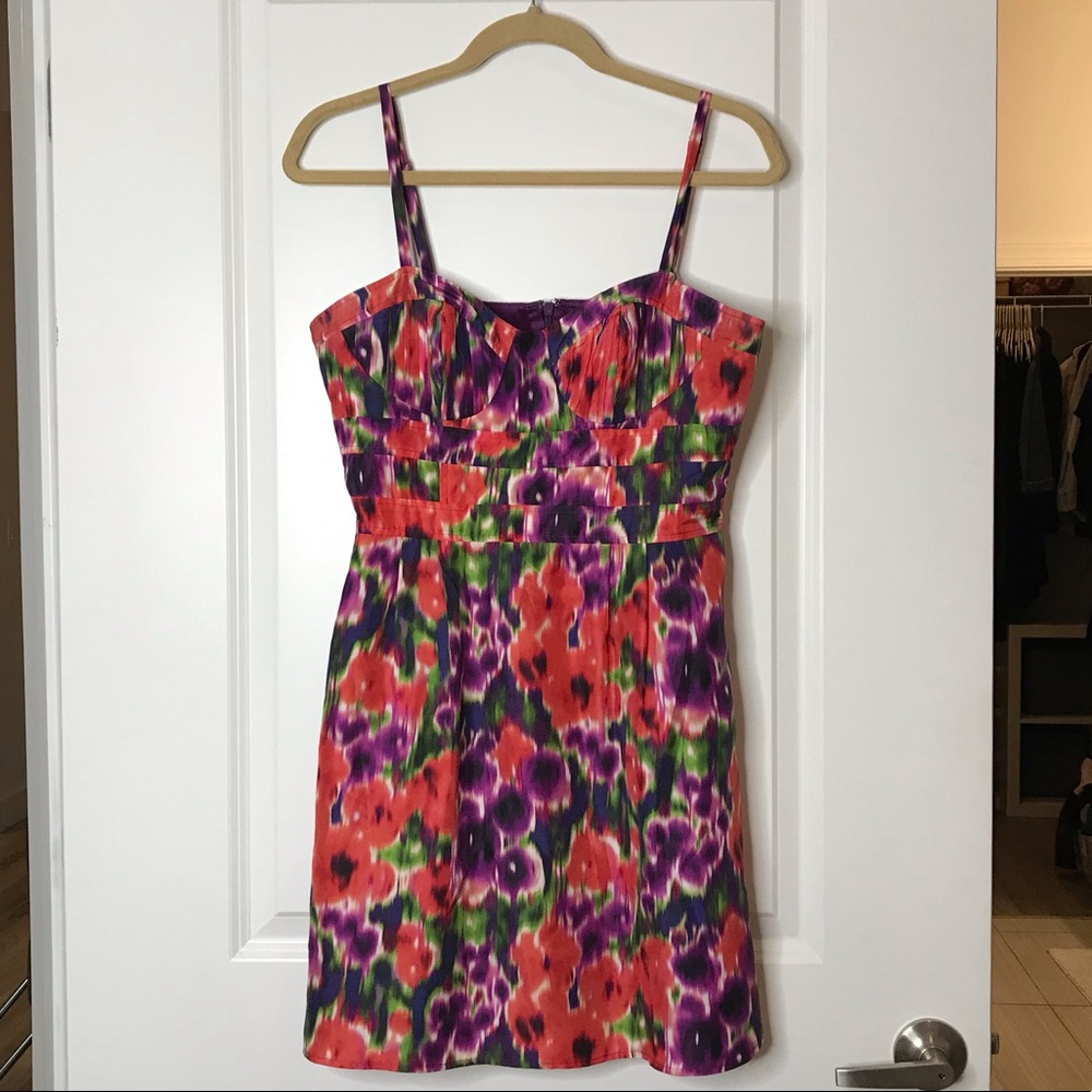 Bebe Floral Cocktail Dress